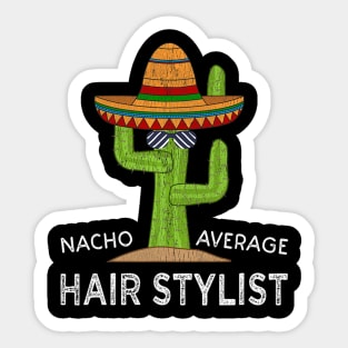 Fun Hairstylist Humor Gifts  Funny Meme Saying Hair Stylist Sticker